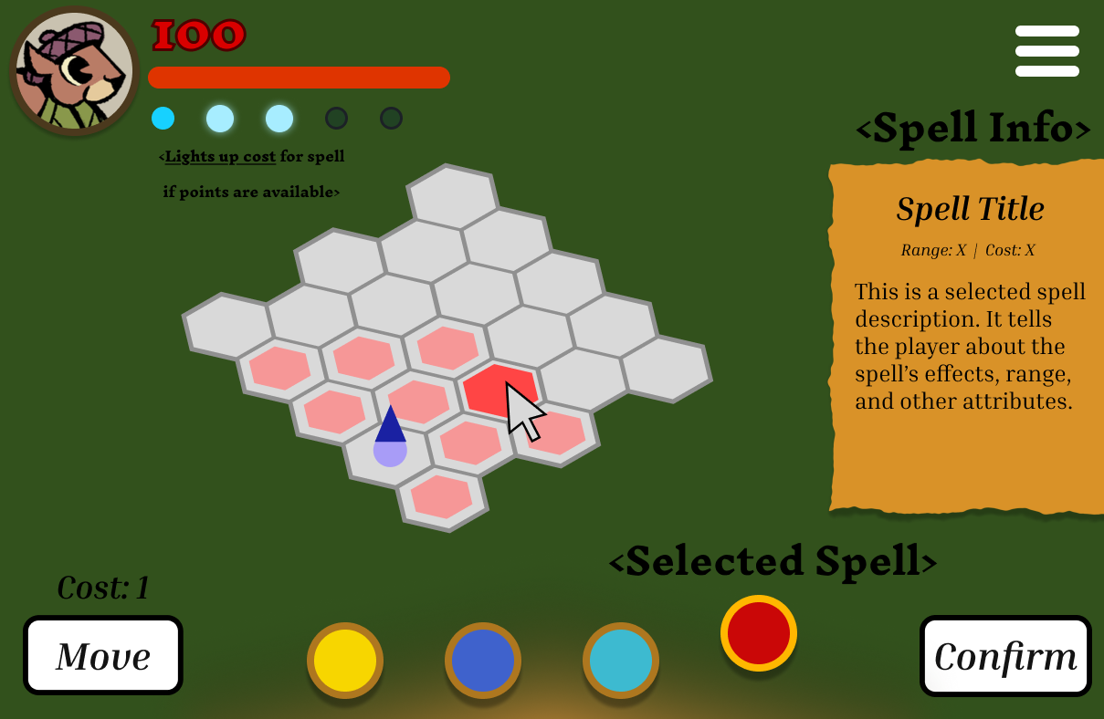 Initial Combat UI Concept